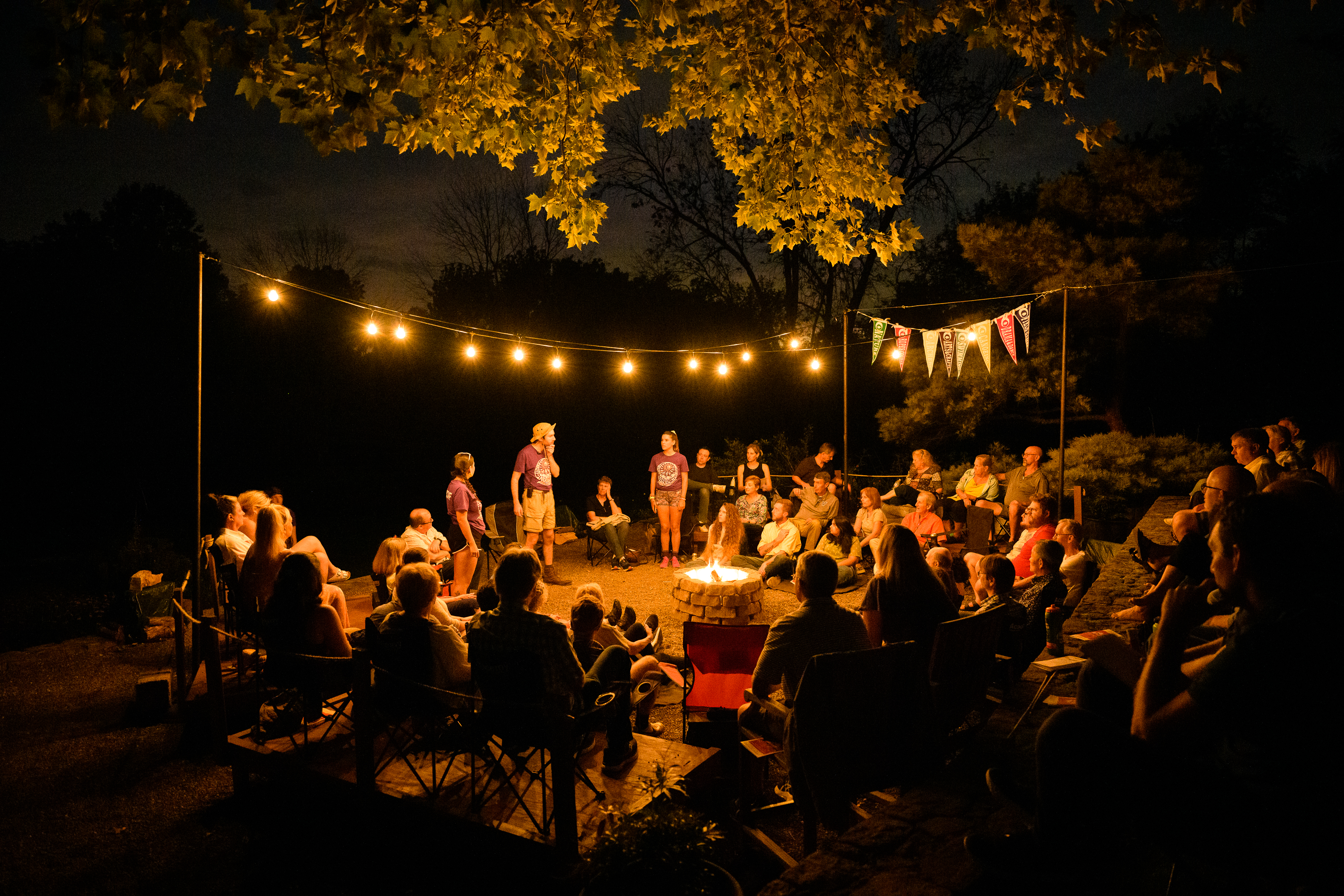 Outside creeps in- The Grown-Ups is a must see, outdoor theatre experience  – Philadelphia RowHome Magazine's Blog